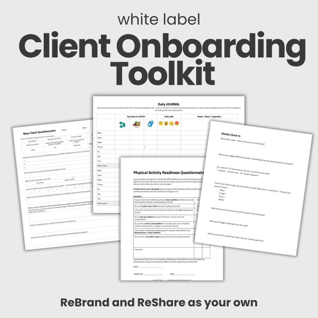 Client Onboarding Toolkit: White Label Workouts