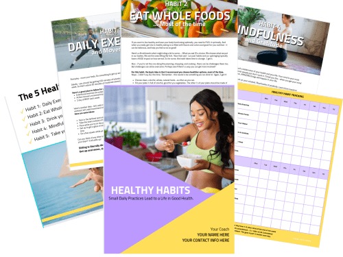 White Label Healthy Habit Guide & Tracking
