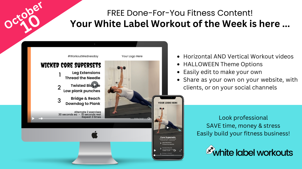 You are currently viewing White Label Workout for Oct 10:  WICKED Core Supersets!