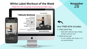 Read more about the article The White Label Workout of the Week for Nov 28 is up and ready for you …