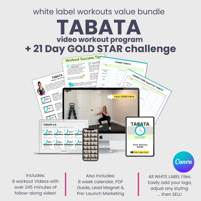 White Label Tabata Program + Gold Star Challenge