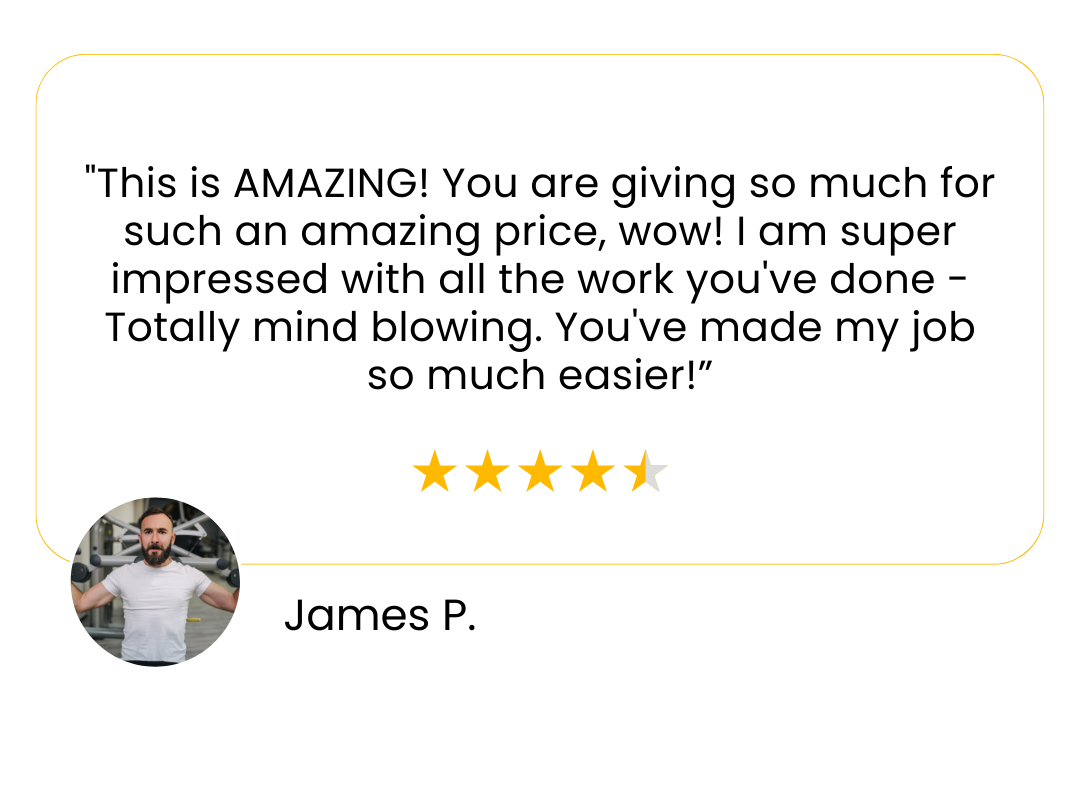 White Label Workouts testimonial from James