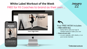 Read more about the article Kicking off a 5-week BODYWEIGHT series of White Label Workouts (free resource) …