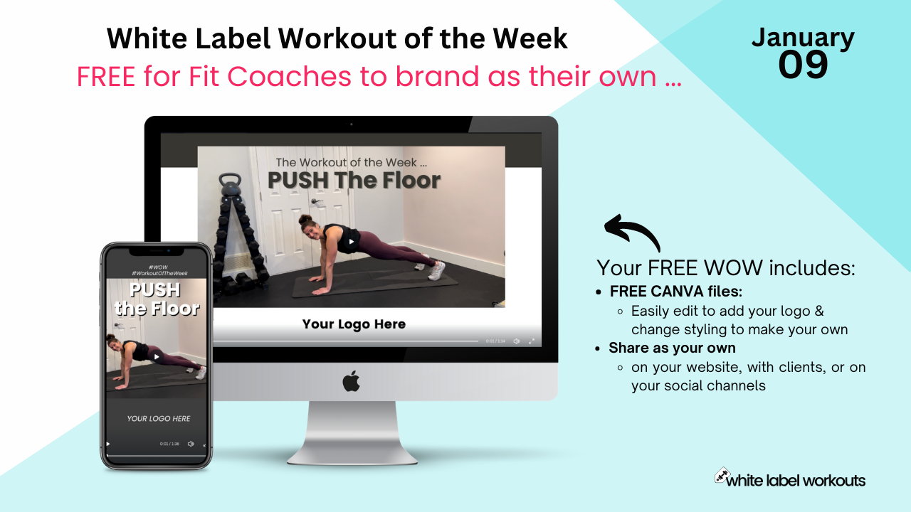 You are currently viewing Surprise!  It’s SUNDAY!  Here’s your White label Workout of the week a day early …