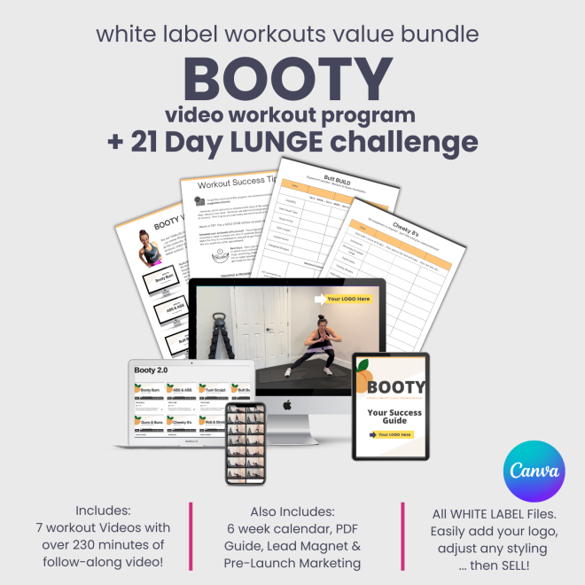 White Label BOOTY Program + Lunge Challenge