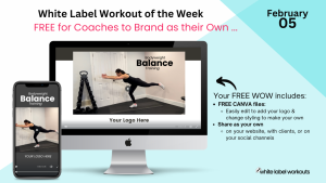 Read more about the article We’re training BALANCE in this week’s FREE White Label Workout …