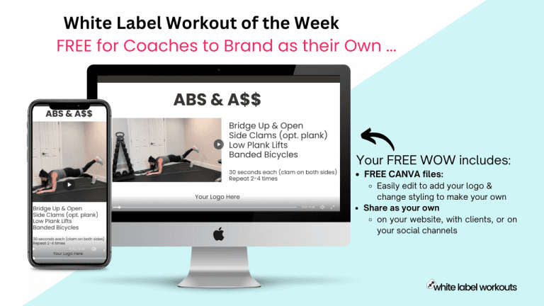 Read more about the article [FREE RESOURCE for Coaches] ABS & A$$ – a White Label Workout to brand as your own