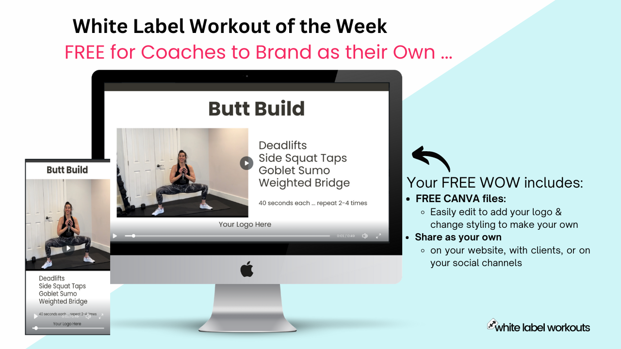 You are currently viewing Your White Label Workout of the Week is here – #3 in our Booty series …
