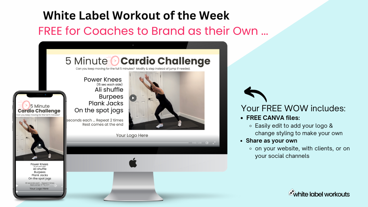 You are currently viewing [FREE White Label Workout] The 5 Minute Cardio Challenge