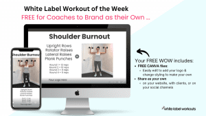 Read more about the article SHOULDER BURNOUT:  Your White Label Workout of the Week