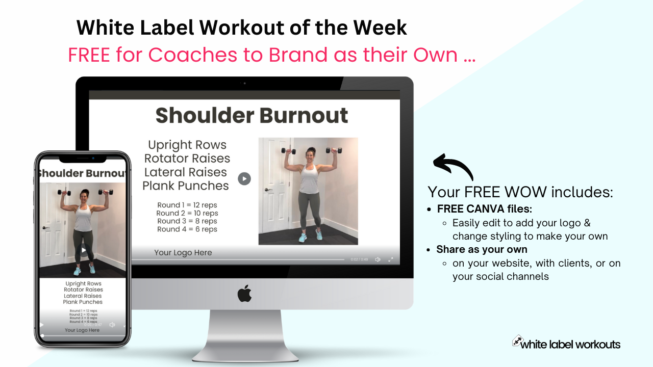 You are currently viewing SHOULDER BURNOUT:  Your White Label Workout of the Week