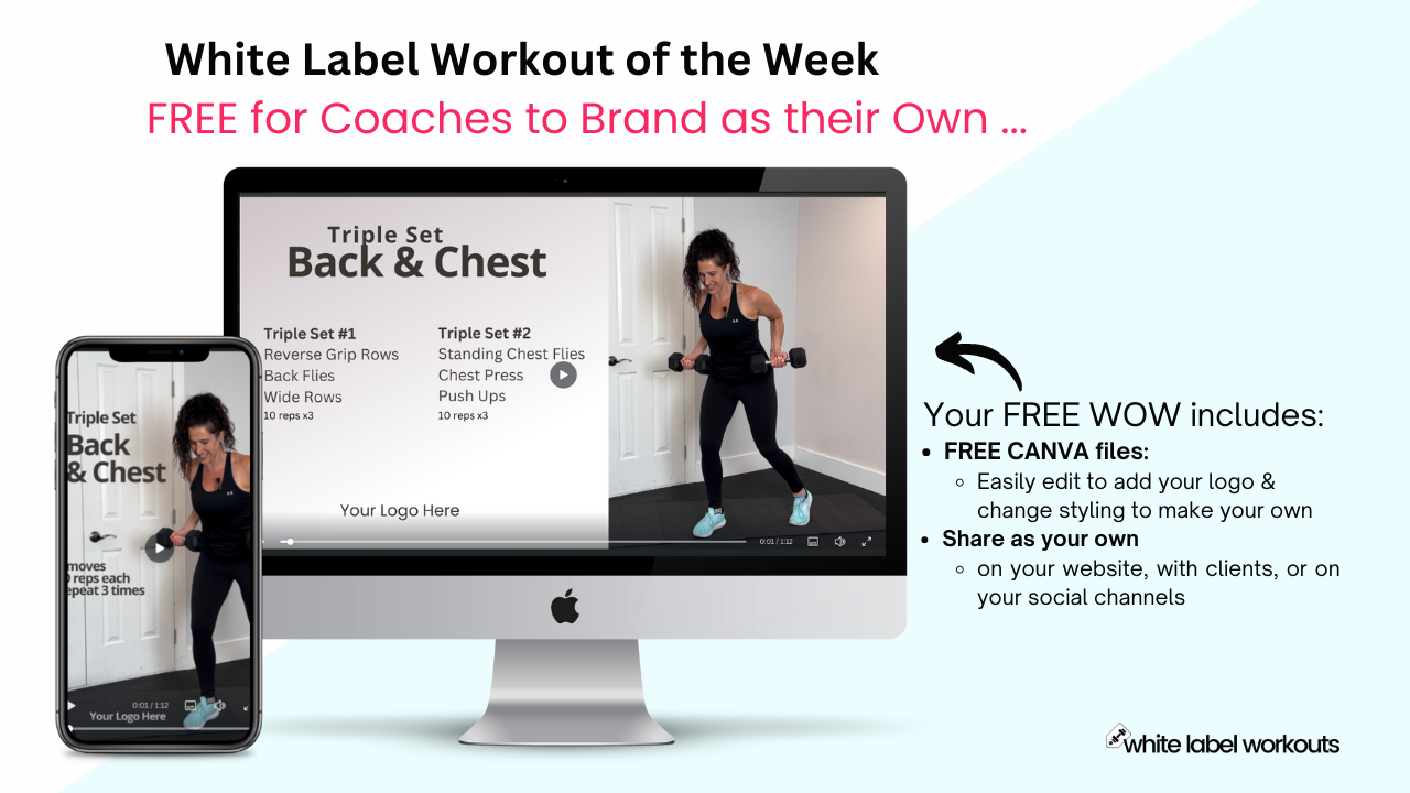 You are currently viewing TripleSet Chest & Back – Your FREE White Label Workout of the Week