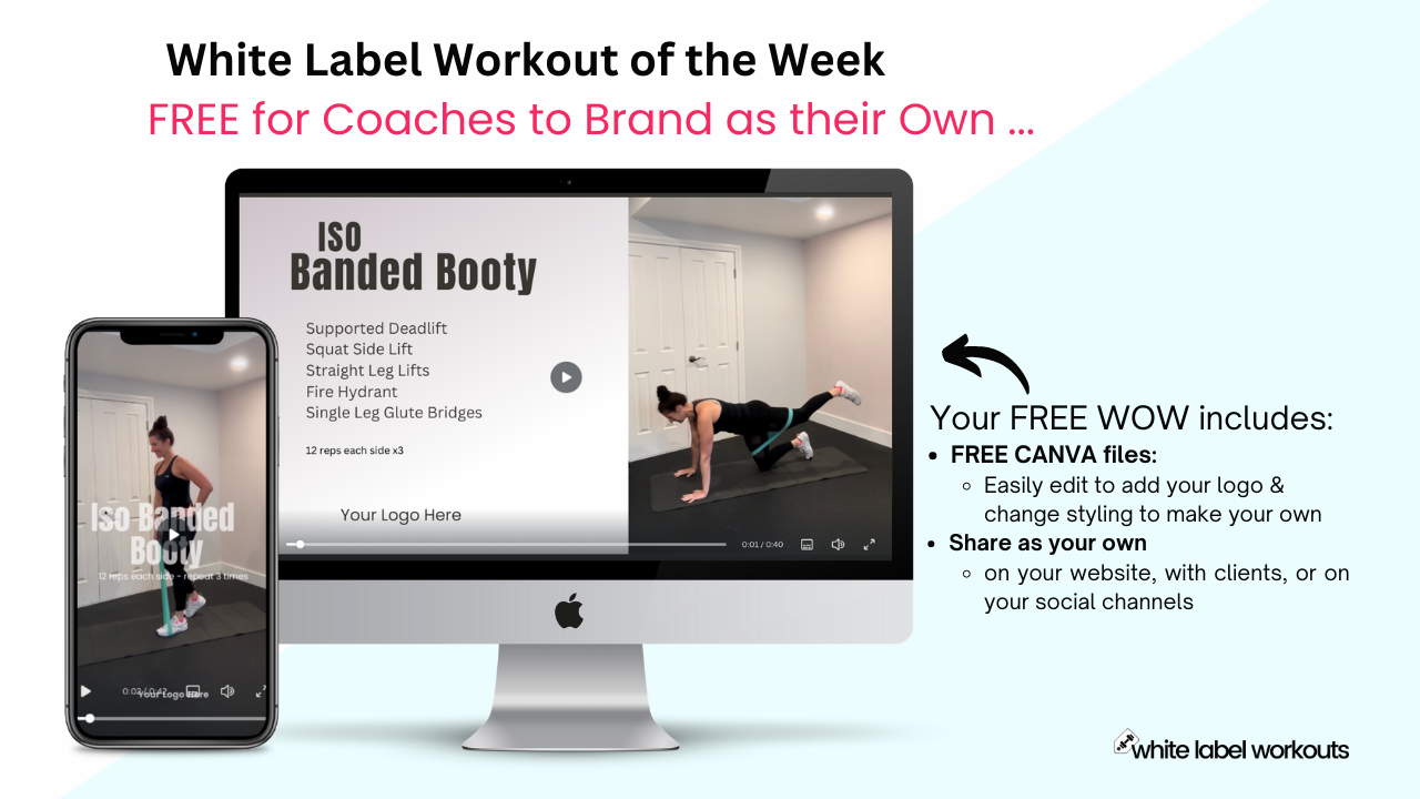 You are currently viewing Iso Banded Booty – Your White Label Workout of the Week