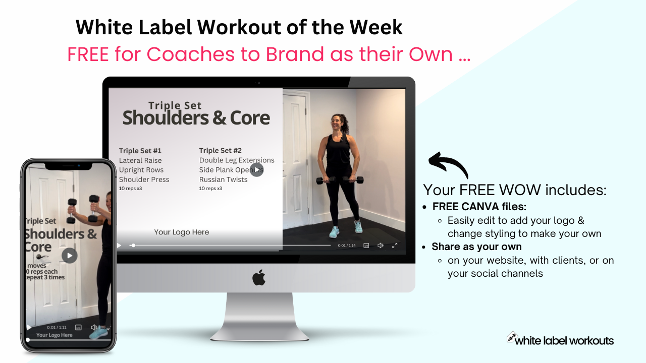You are currently viewing Shoulders & Core:  Your White Label Workout of the Week