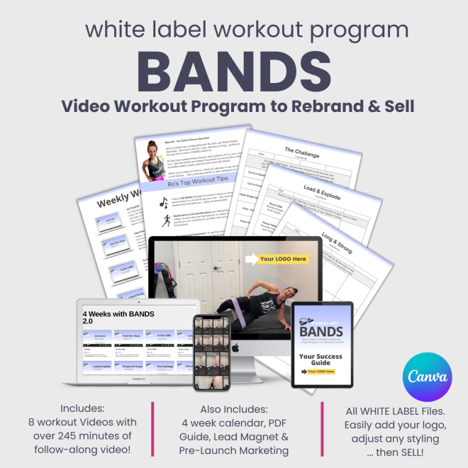 White label BANDS Workout Program
