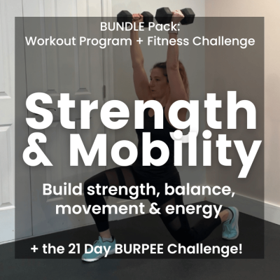 White Label STRENGTH & MOBILITY Workout Program + Burpee Challenge BUNDLE