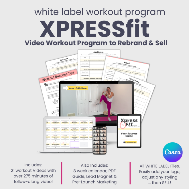 White Label XpressFIT Workout Program + PLANK Challenge - Image 2