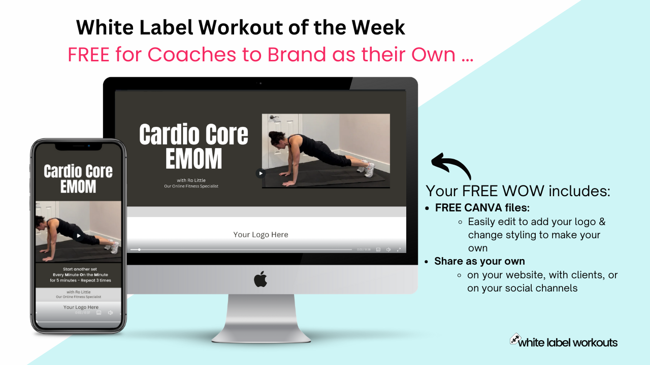 You are currently viewing Bringing some #Fitspiration with this week’s White Label Workout:  Cardio Core EMOM