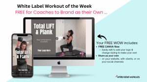Read more about the article Planks, Thanks, Gifts, and MORE PLANKS!  Your White Label Workout of the Week is here 💪