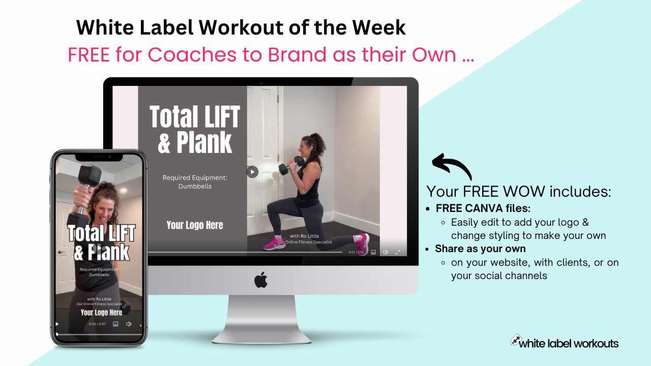 You are currently viewing Planks, Thanks, Gifts, and MORE PLANKS!  Your White Label Workout of the Week is here 💪