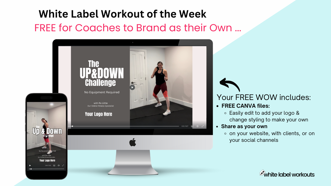 You are currently viewing The Up & Down Challenge:  Your White Label Workout of the Week