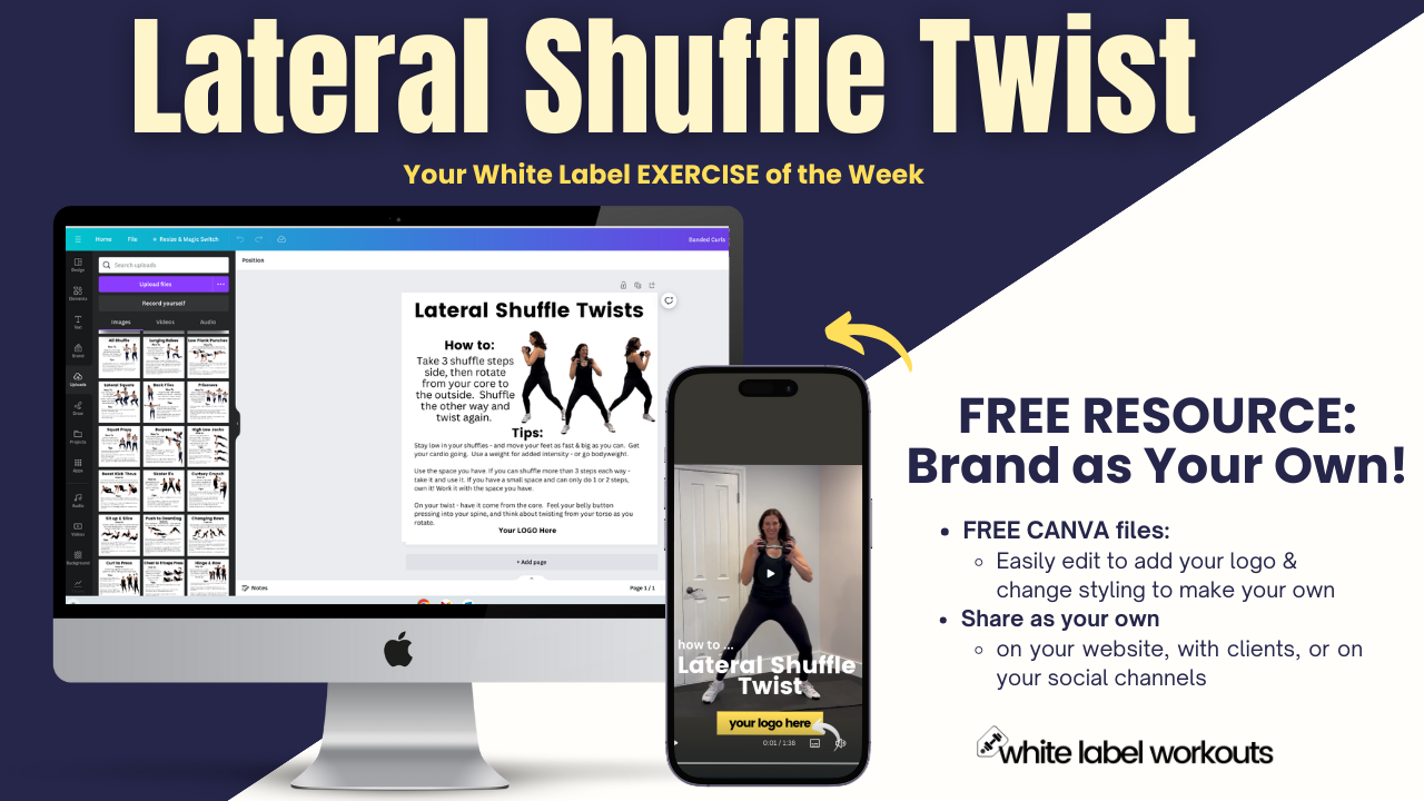 Read more about the article Lateral Shuffle Twist:  Your White Label Exercise Explainer of the Week