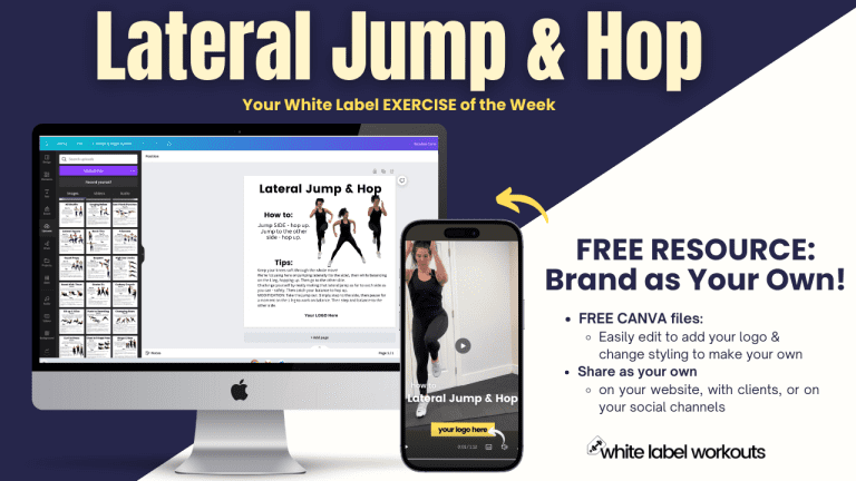 Read more about the article Lateral Jump & Hop:  White Label Exercise Explainer of the Week