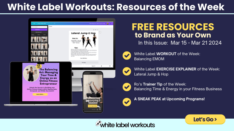 Read more about the article Balancing EMOM … and ALL Your White Label Resources of the Week