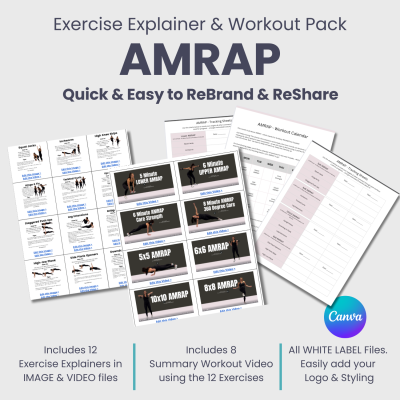 AMRAP:  Exercise Explainer & Workout Pack