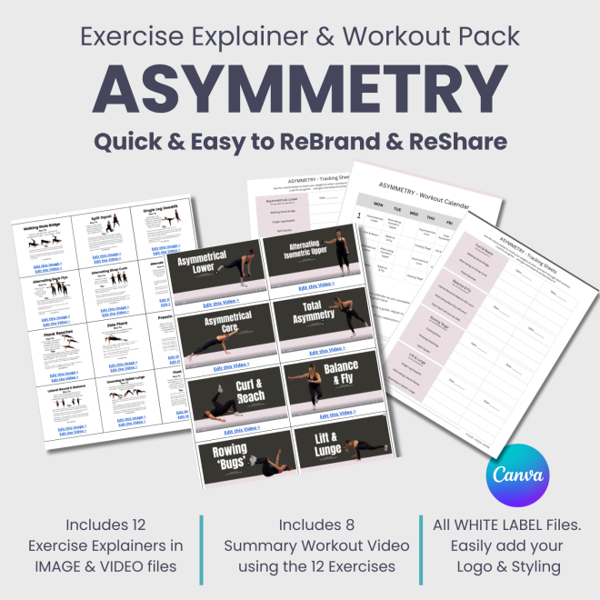 ASYMMETRY:  Exercise Explainer & Workout Pack