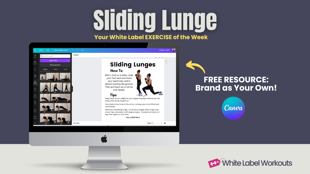 Read more about the article Sliding Lunge:  White Label Exercise Explainer