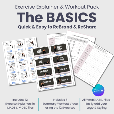 The BASICS:  Exercise Explainer & Workout Pack