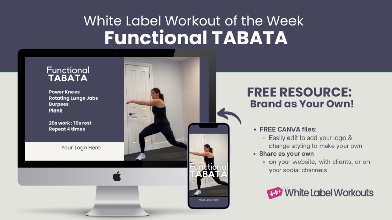 Read more about the article FUNCTIONAL TABATA:  White Label Workout of the Week