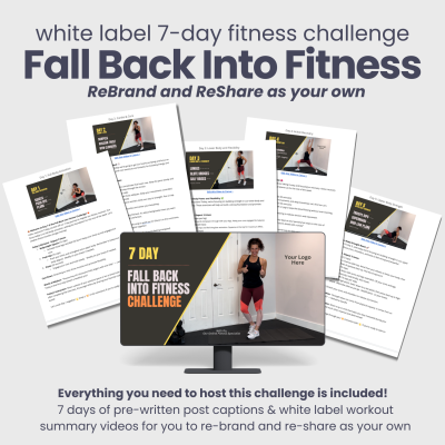 White label Fitness Challenge: 7-Day Fall Back Intro FItness
