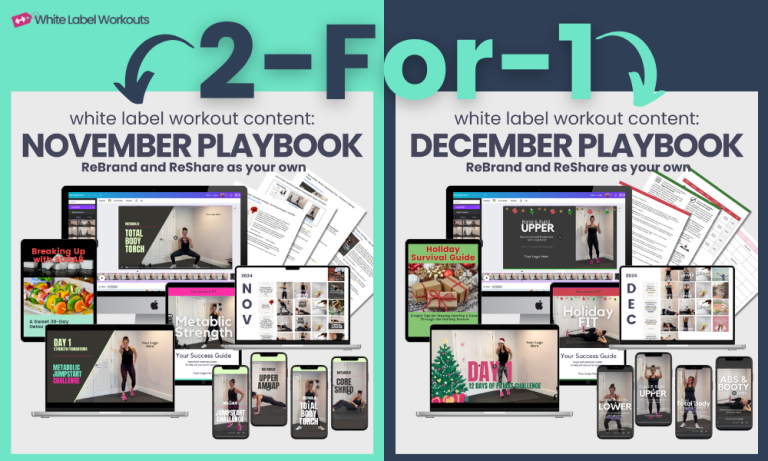 White Label Workouts - 2 for 1 sale!