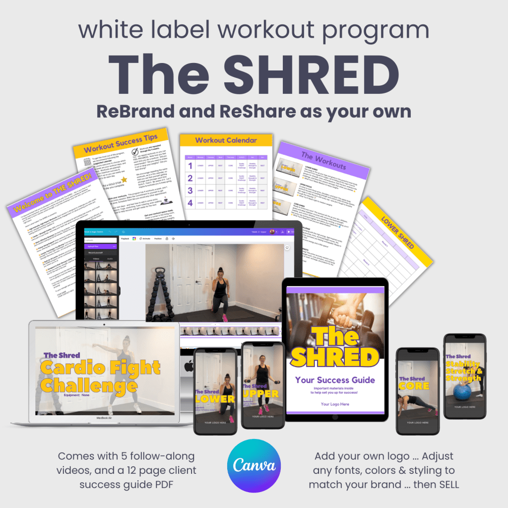 White Label Workout Video Program: The SHRED!
