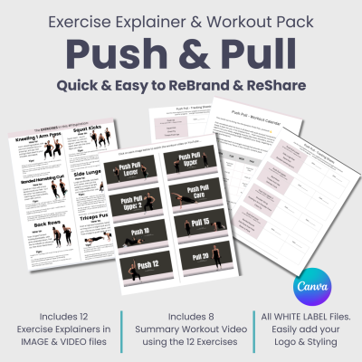 Push & Pull:  Exercise Explainer & Workout Pack
