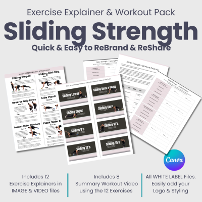 Sliding Strength:  Exercise Explainer & Workout Pack
