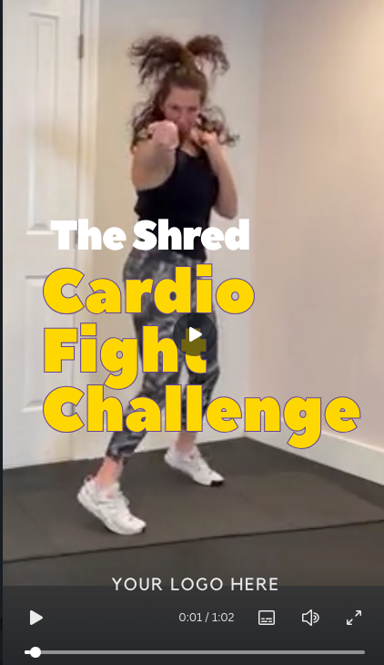 White Label Workout Video of the Week:  Cardio Fight Challenge - Vertical