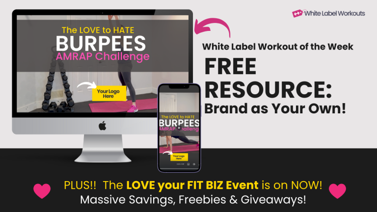 White label workout video of the week: Love to Hate BURPEES AMRAP challenge