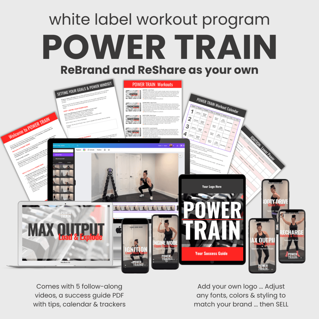 Power Train: white Label Workout Video Program