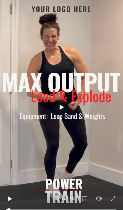 white label workout video of the week:  MAX OUTPUT:  Vertical