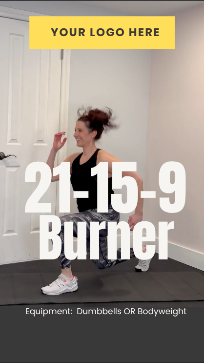 white label workout video of the week:  21-15-9 burner!  FREE coach resource - VERTICAL