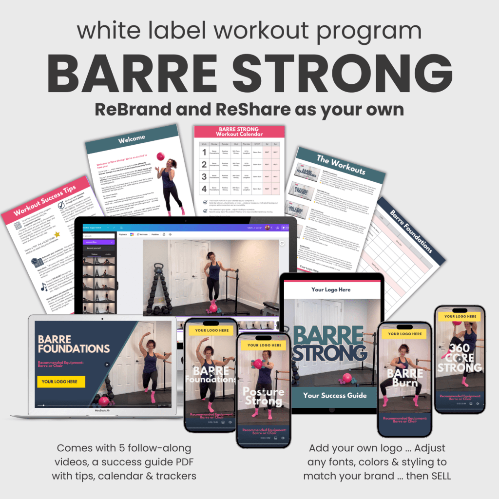 White Label Workout Program: BARRE STRONG