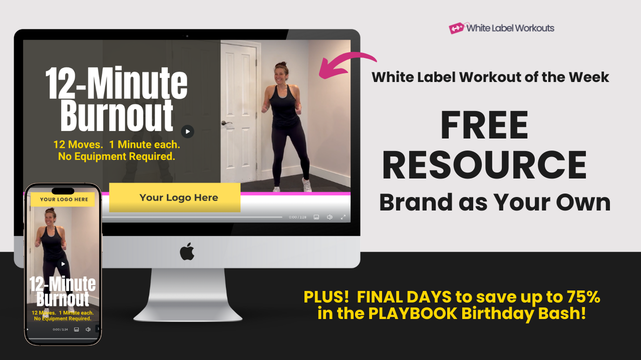 White label workout of the week: 12-Minute Burnout [FREE coach resource]