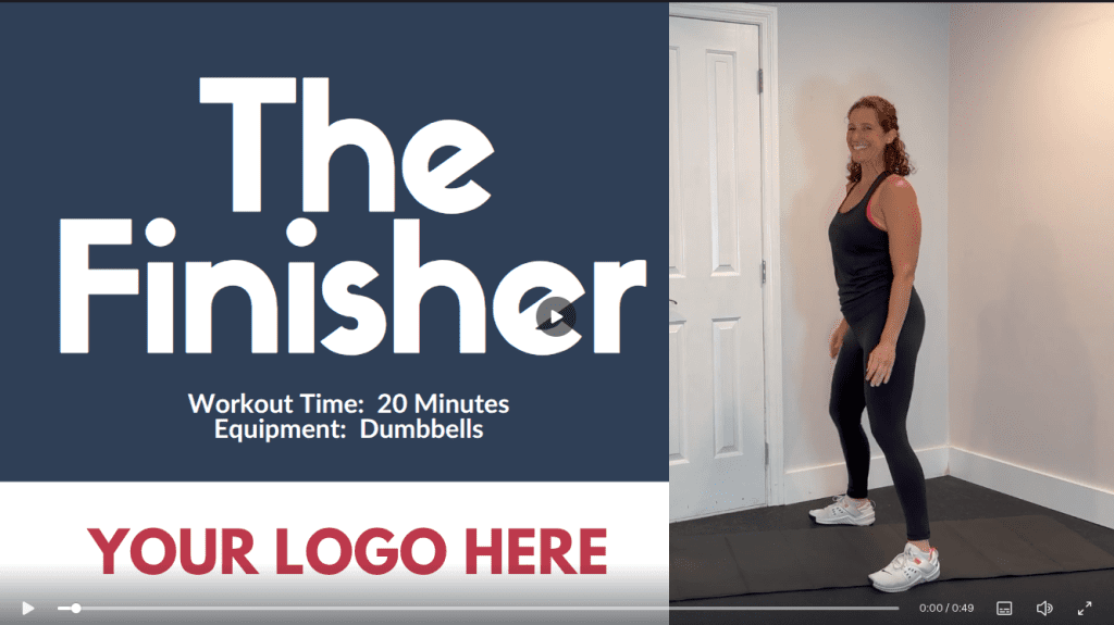 White label workouts of the week:  The FINISHER!  FREE Coach Resource