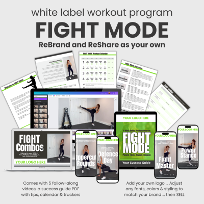Fight mode- White Label Workout Video Program