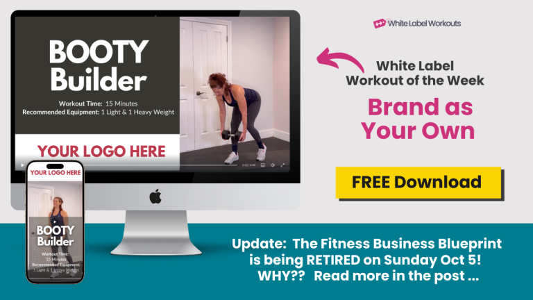White Label Workout of the Week: BOOTY BUILDER! Free Coach resource for Sept 30, 2025