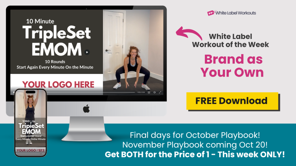 White Label WOrkout video for Oct 14 - TripleSet EMOM! Free Coach Resource