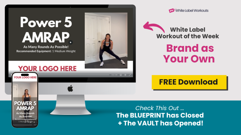 Power5 AMRAP - your white label workout video of the week: FREE Coach Resource